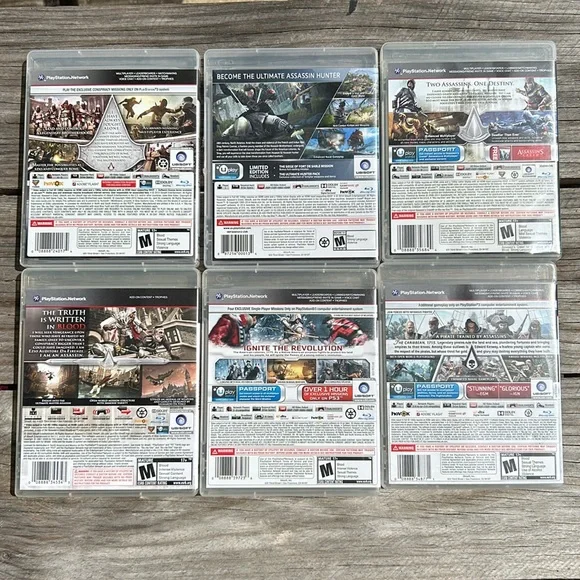 Play Station 3 games lot Assassin’s Creed Collection of 6 - Picture 2 of 12